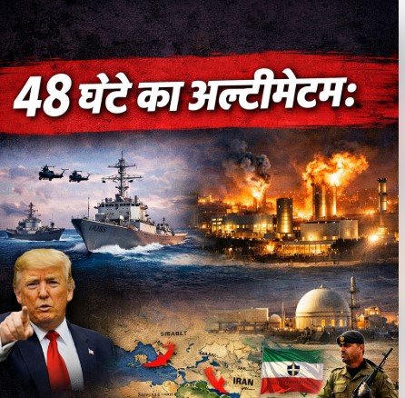 Big Breaking 48 घंटे का अल्टीमेटम: होर्मुज नहीं खुला तो ईरान के पावर प्लांट्स तबाह करेगा अमेरिका Big Breaking 48 घंटे का अल्टीमेटम: होर्मुज नहीं खुला तो ईरान के पावर प्लांट्स तबाह करेगा अमेरिका